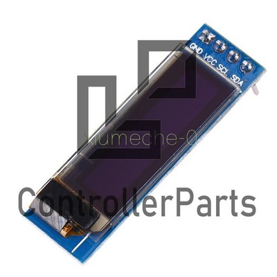 0.91'' 128x32 IIC I2C Blue OLED LCD Display DIY Module DC3.3V 5V For PIC Arduino