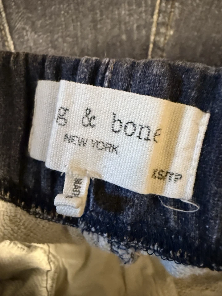 Pantalones de chándal Rag & Bone Miramar para mujer talla XS/P azul imitación denim *LEER reparación Foto 4 de 4