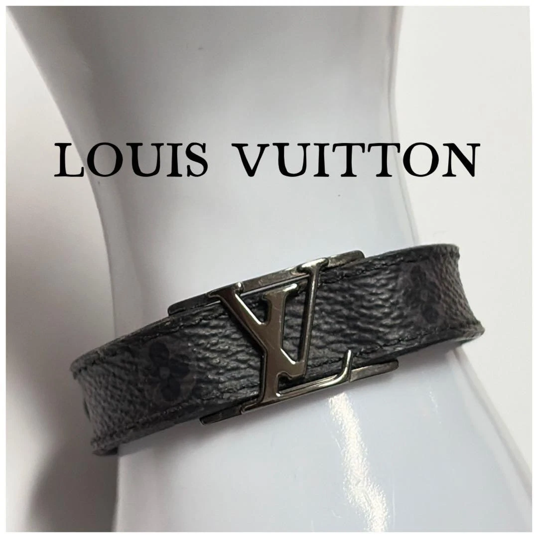 ハルズホーム　Louis Vuitton ブラックレザーバングル Louis Vuitton Black Bangle Fashion Bracelets for sale | eBay