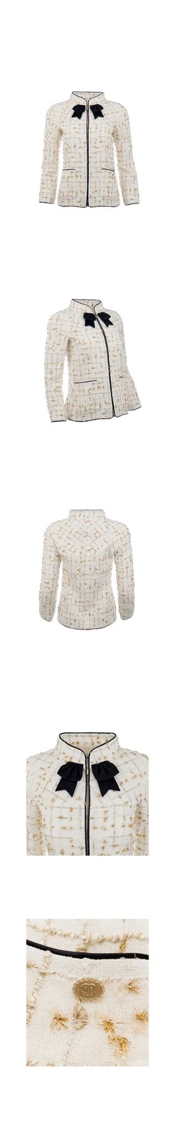 Giacca tweed CHANEL 19S 44(36) finitura oro bianco 5ET0612 131394606