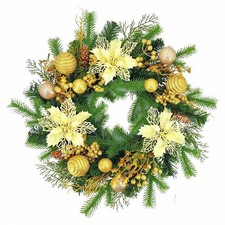 20 inch Luxury Christmas Wreath for Wall, Window, Porch Decoration
