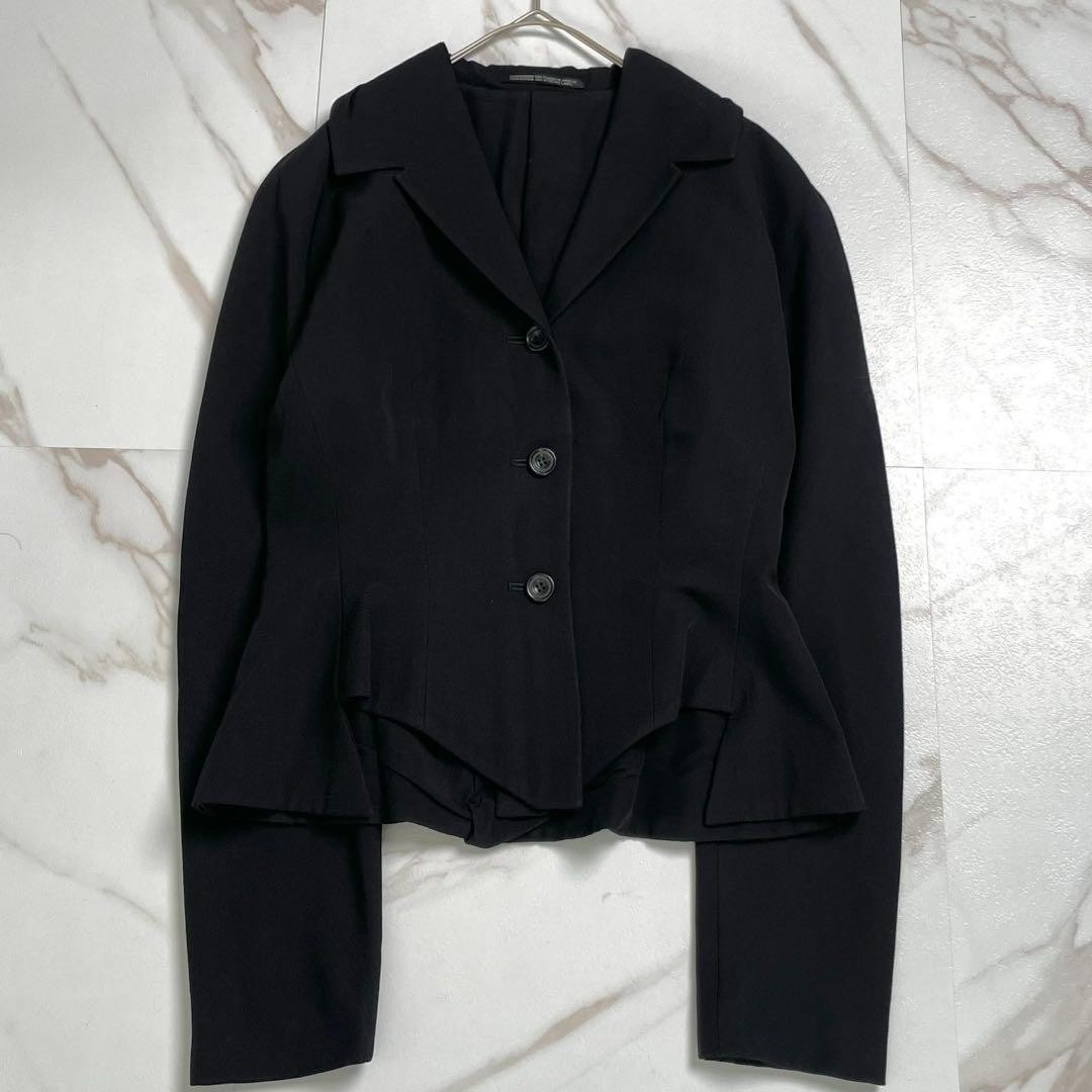 ジャケット・アウター Yohji Yamamoto 80s Wool Gabardine Coat 80S Yohji Yamamoto Tailored Jacket Transformed Wool