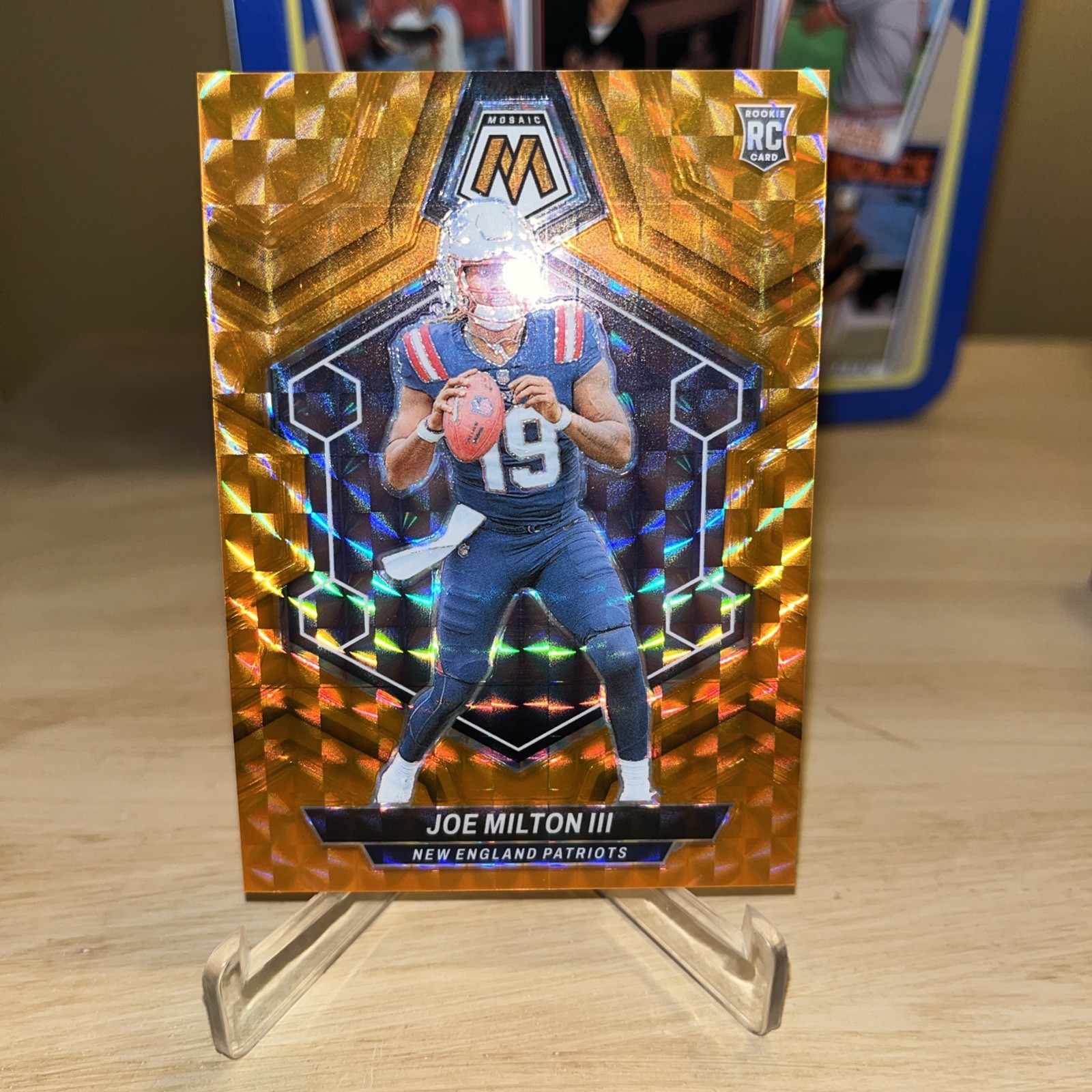 2024 Panini Mosaic Joe Milton III Rookie Orange RC #'ed /199 #397