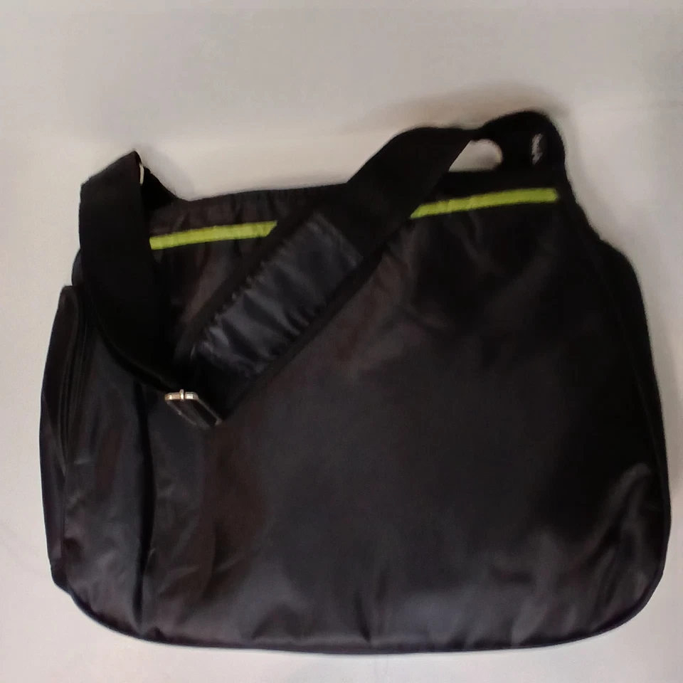 Trend Lab Diaper Bag - Black with Green Trim - Image 2 of 4