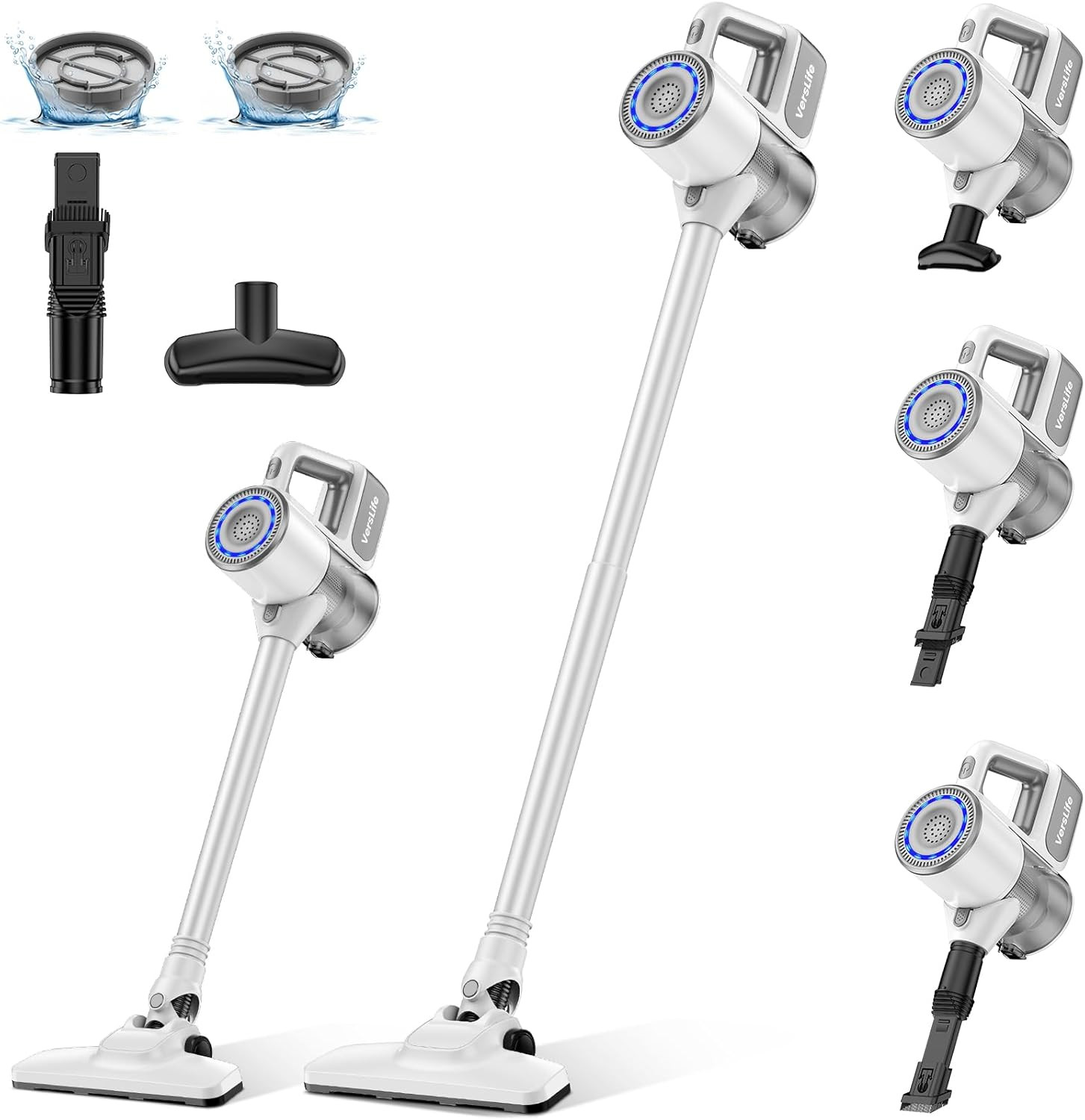 VersLife S6PRO Aspirapolvere Senza Fili 30Kpa | Scopa Elettrica Potente