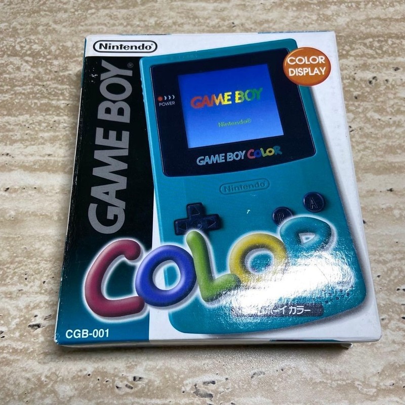 Nintendo Game Boy Color Blue CGB-001 Complete in Box Near Mint 7018