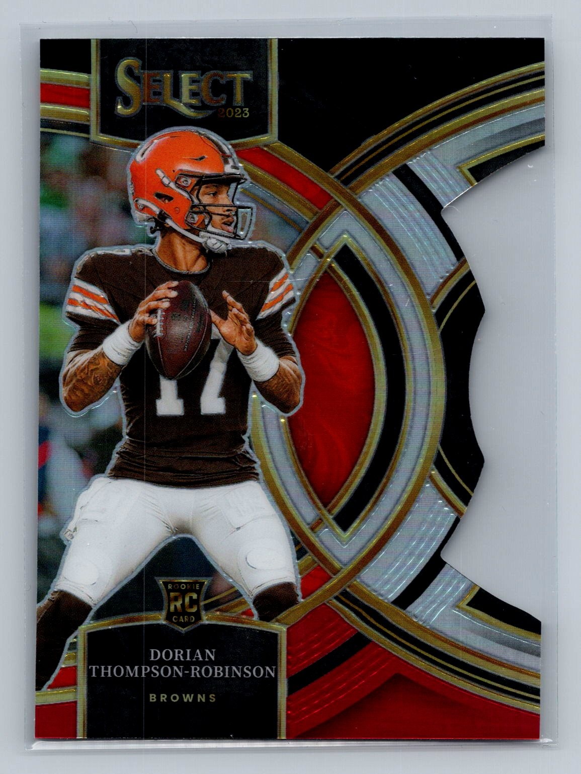 2023 Select Dorian Thompson-Robinson Black and Red Prizms Die Cuts Rookie #134