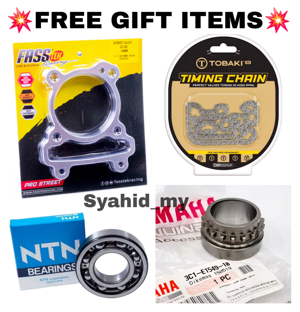 FASSTEK ECO Racing Crankshaft Jack Up 6.65 Yamaha Exciter 150 R15