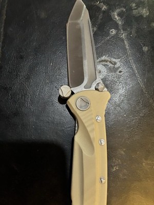 Microtech Clone MSI With Custom Green Micarta Scales 