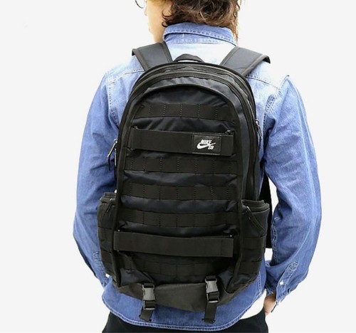 Nike Sb Rpm Backpack Rucksack Black 26L Men Bag Original Collection Sports - Picture 2 of 19