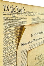 Three Documents of Freedom Constitution, Declaration of Independence, Bill