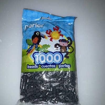 Perler 1000 Count Bag Dark Grey Beads, New, Sealed, Ages 6+ Arts-Crafts-Hobbies