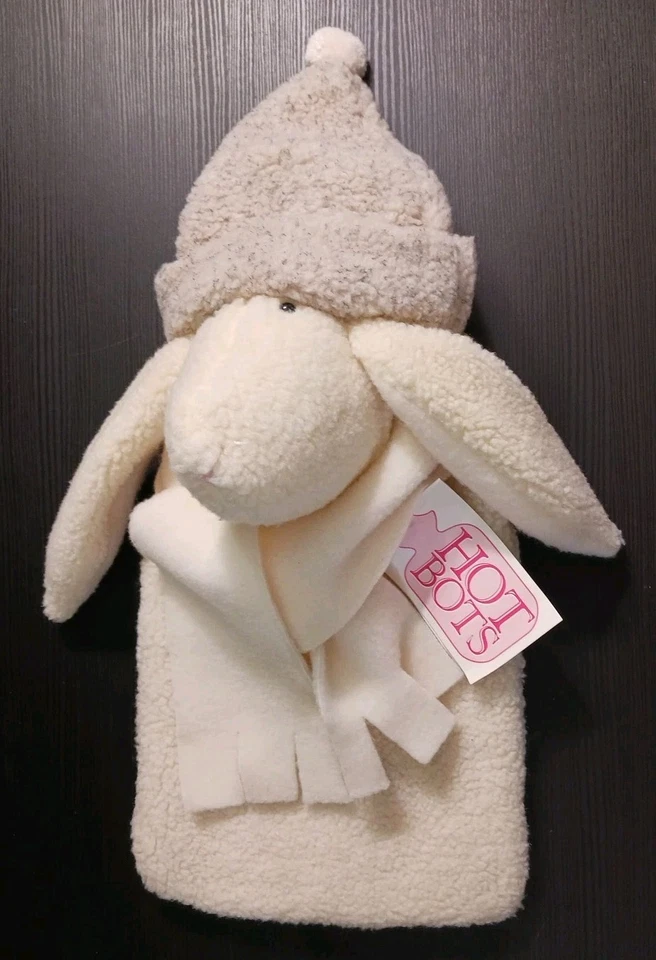  Woof and Poof Hot Bots Stuffed Lamb Hot Water Bottle with original Tags New - Image 3 of 4