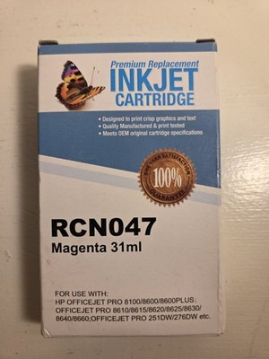 RCN047 Inkjet Premium Replacement Cartridge Magenta 31ml