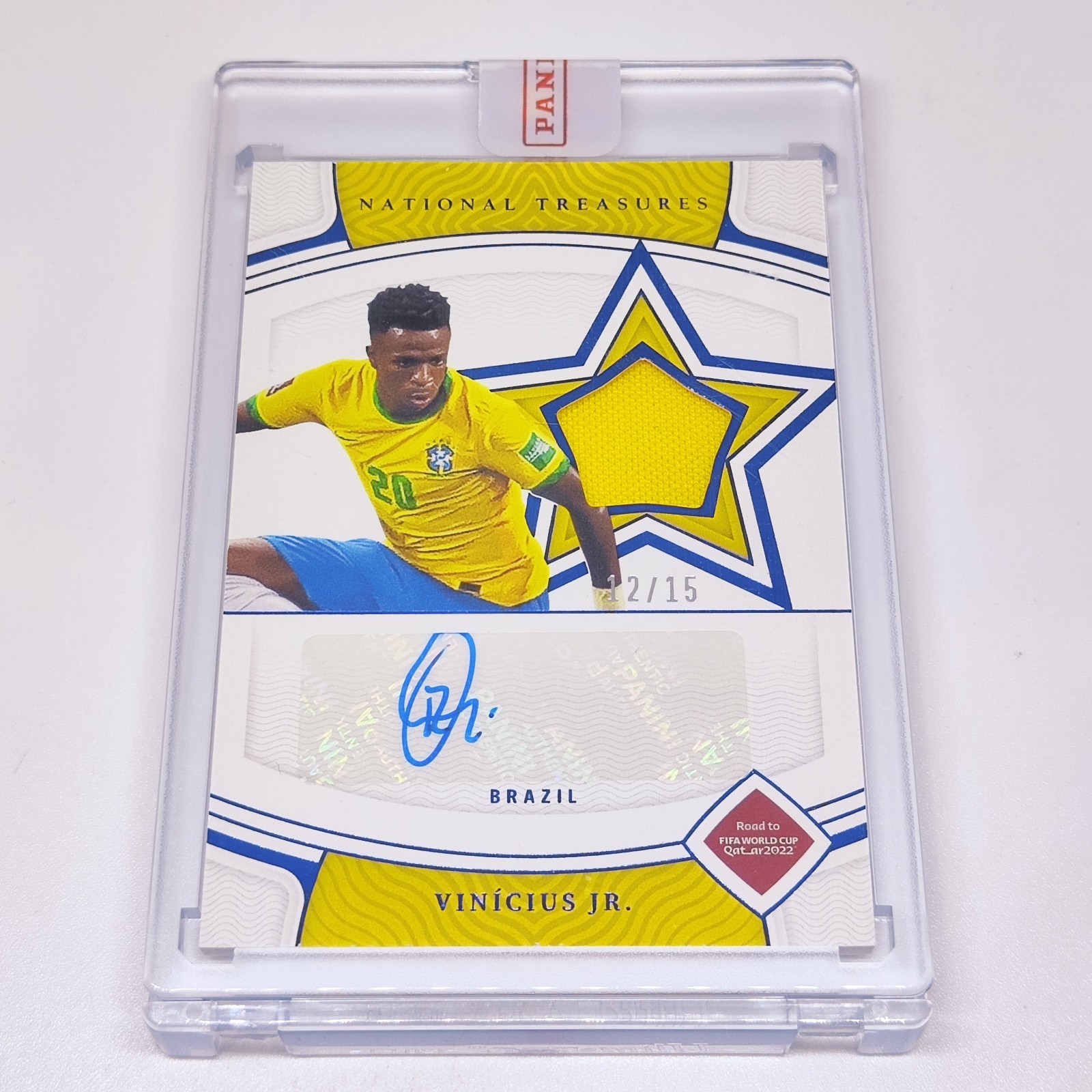 2022 Panini National Treasures Signature Swatches Patch Auto VINICIUS JR /15!!
