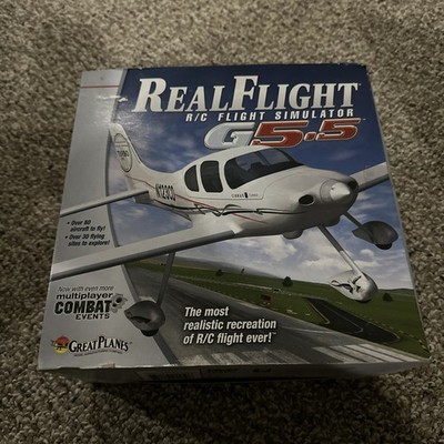 RealFlight G5.5 R/C Flight Simulator w/ InterLink Elite Futaba Controller   RARE