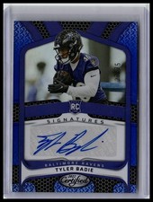 2022 Panini Certified #RS-TB Tyler Badie Rookie Signatures Mirror Blue RC