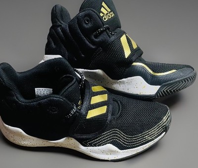 Adidas Deep Threat Shoes FV8633 Black & Gold Basketball Sneakers Men s Size 6