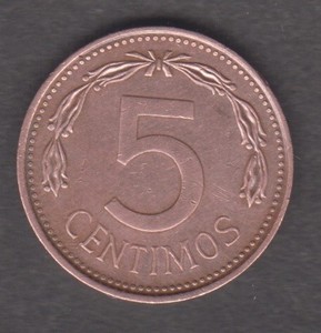 Venezuela 1976. 5 centimos. Coat of arms. Y# 49