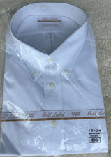 Roundtree Yorke Gold Label White Dress Shirt 19-34 Big Brand New with Tags