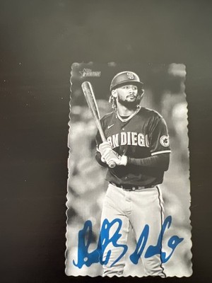 2023 Topps Heritage #DB-12 Fernando Tatis Jr. Oversized 1974 Topps Deckle Edge