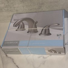OakBrook Brushed Nickel Widespread Bathroom Sink Faucet 6in. - 12 in