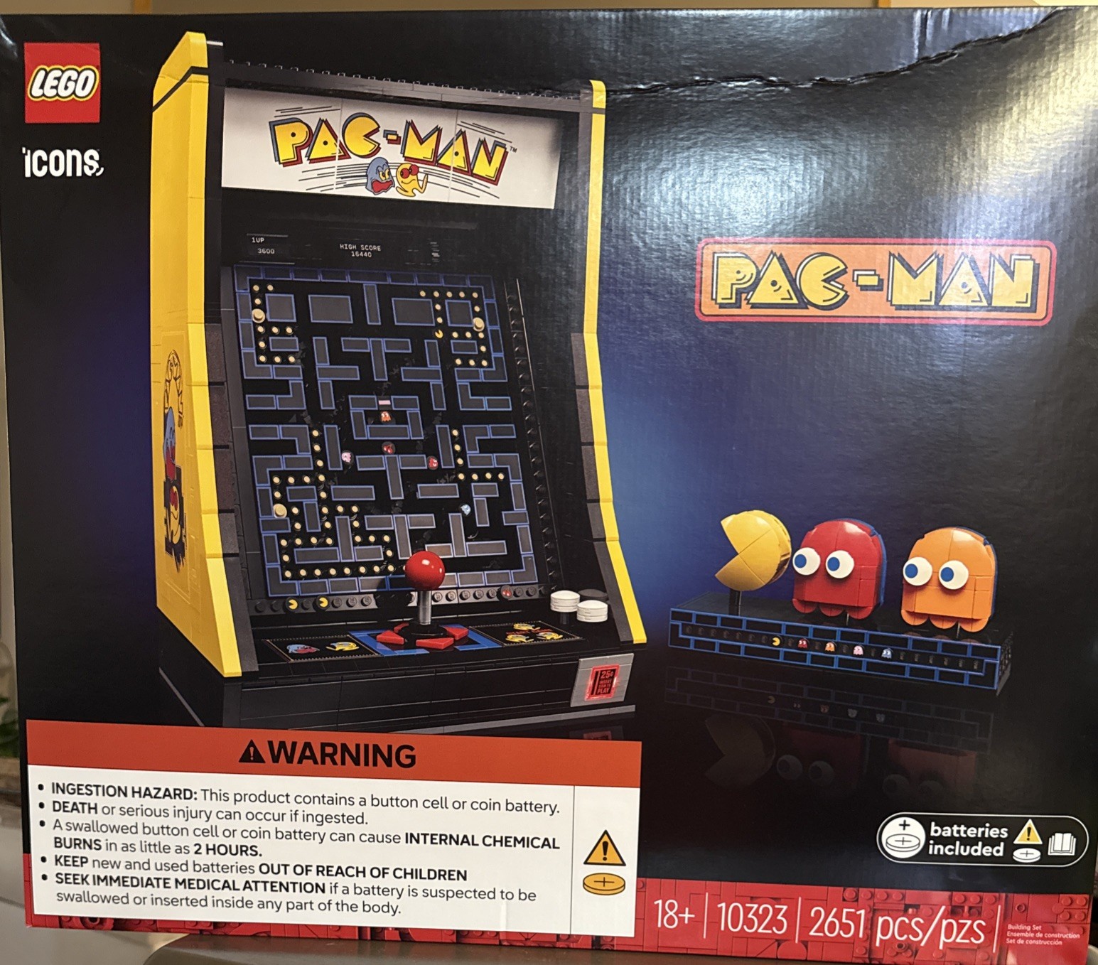LEGO Icons: PAC-MAN Arcade (10323) New Sealed In Box - FREE SHIPPING