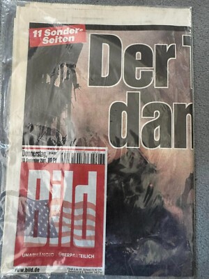 BILD Zeitung 13.09.2001 | 11. September 9/11 World Trade Center | komplett