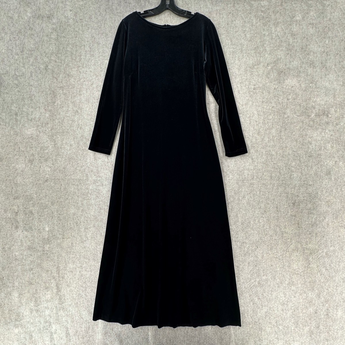 90s black velvet dress VTG Maxi Womens MEDIUM Whimsigoth Grunge Velour Why A-Line Gowns Are graduation dresss Color:Off White / Ivory Amazing vintage 90s iconic