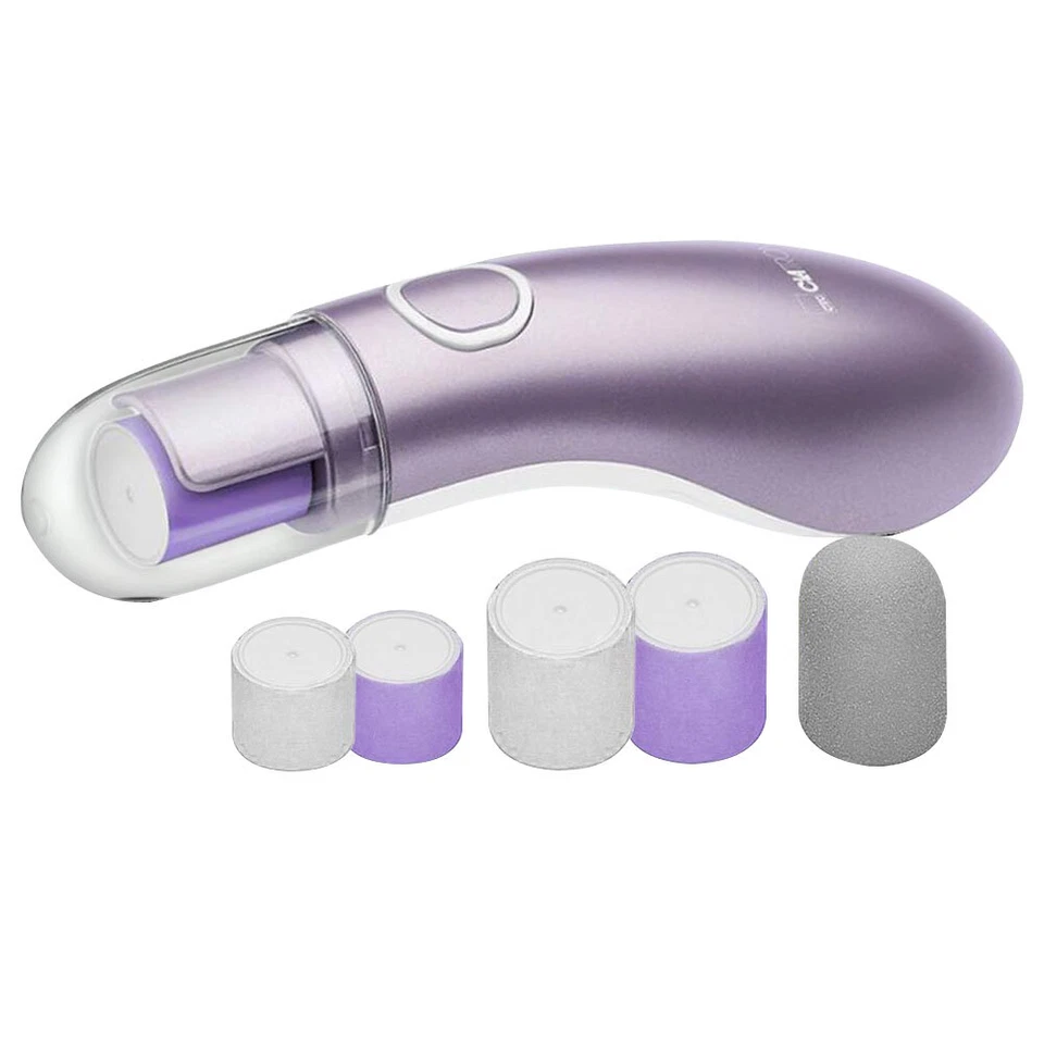 Maniküre Pediküre Nagel Pflege Set Glätten Polieren Feile elektrisch 5 Aufsätze - Bild 2 von 4