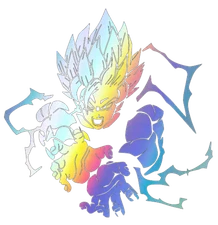 Holographic Vinyl Decal Truck Car Sticker - DBZ Dragon Ball Z Super Saiyan Goku