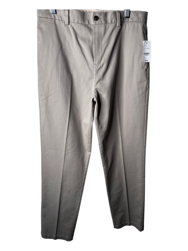 Brooks Brothers Fleece Size 18 /28 1/2. Beige Dress Pants Slash Pockets NEW - Picture 8 of 12
