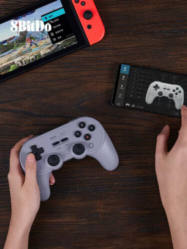 8BitDo SN30 Pro 2 Wireless Bluetooth Controller Classic Edition GREY - Picture 4 of 6