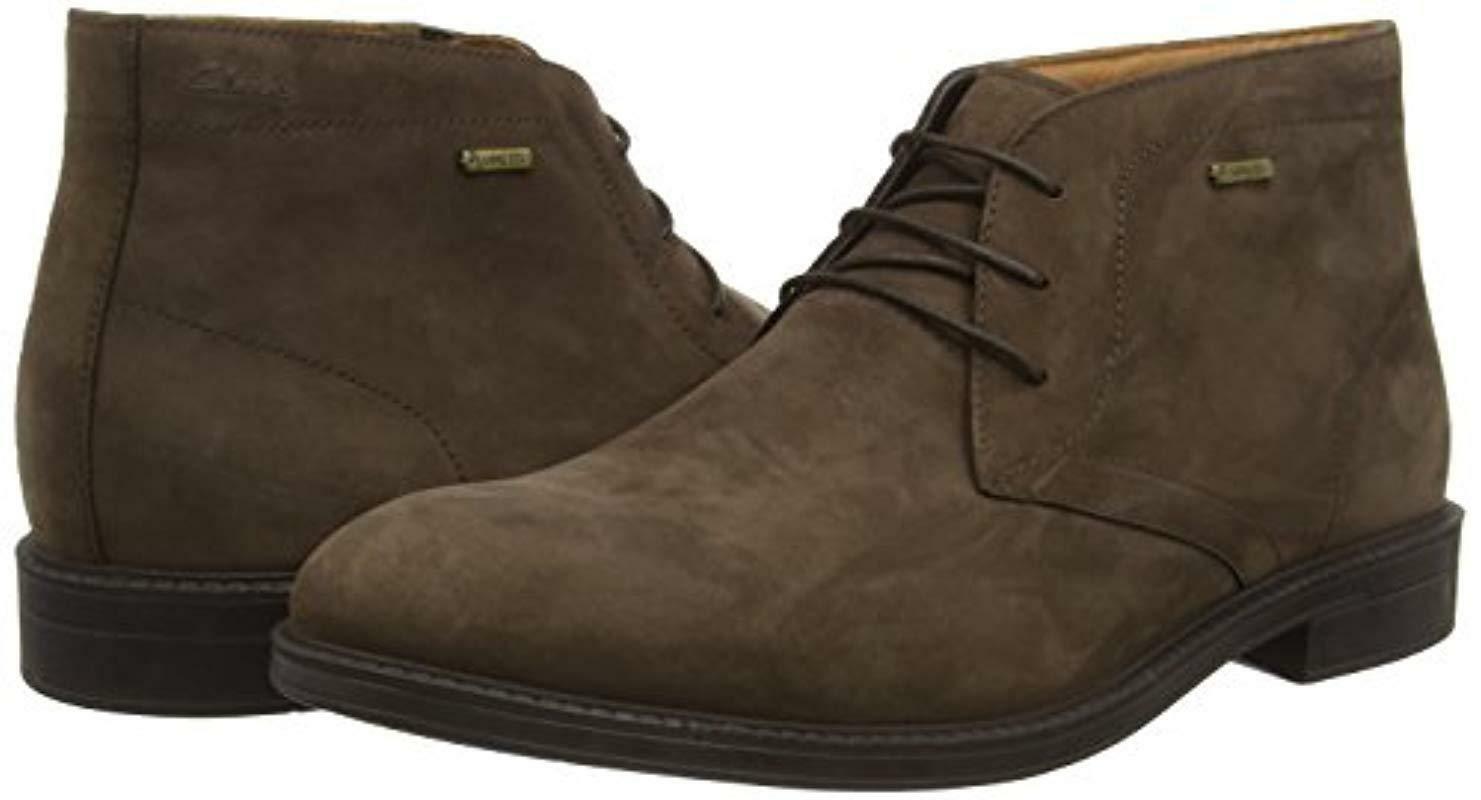 Clarks Mens Brown Nubuck Leather 