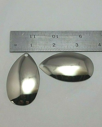 Indiana spinner blades size 10 Nickel- 12 pack