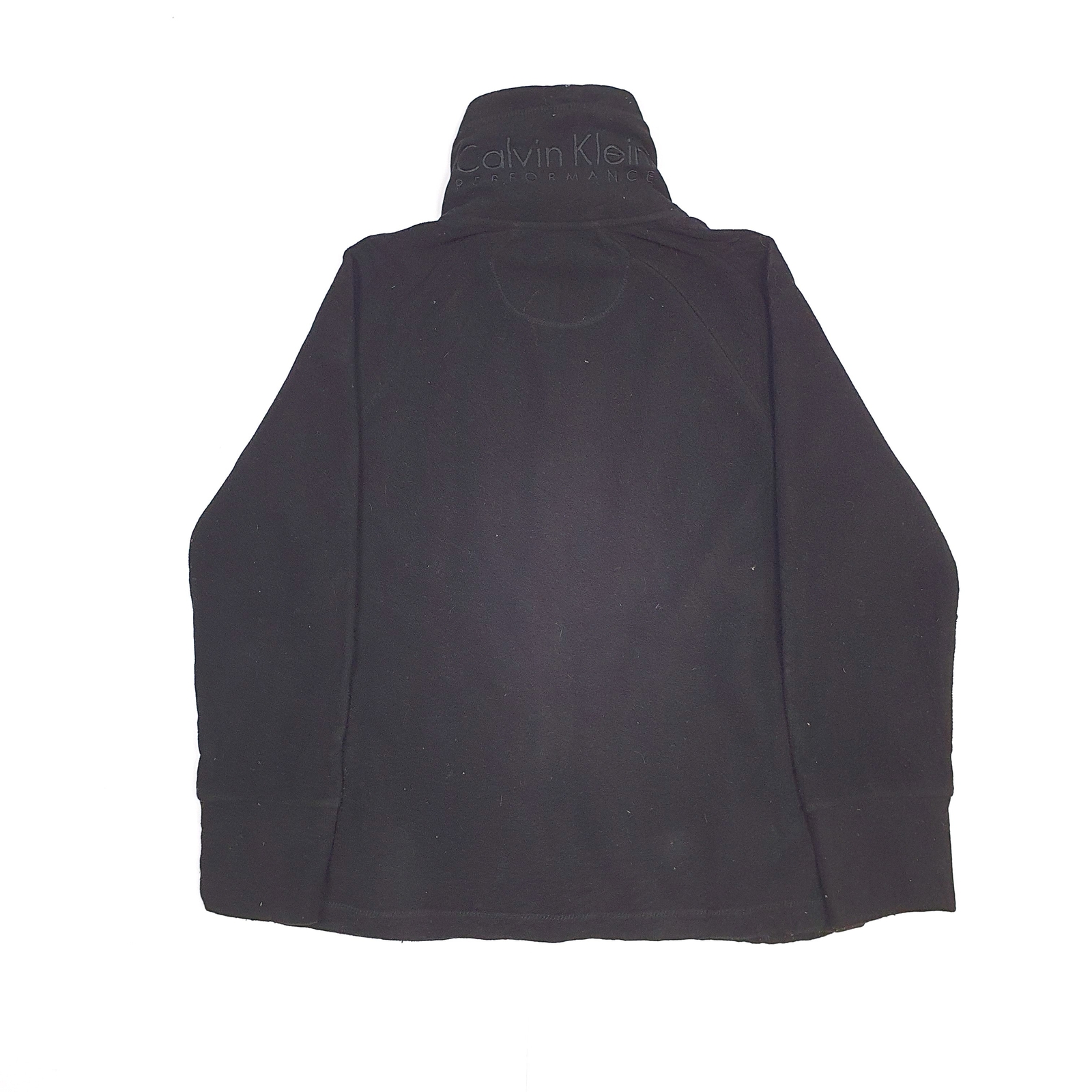 Womens CALVIN KLEIN Polyester Full Zip Fleece Jumper S image 3