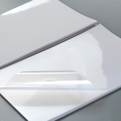 10 FOGLI FILM PVC TRASPARENTE A4 CARTA ADESIVA PER STAMPANTI INKJET - Foto 2 di 3