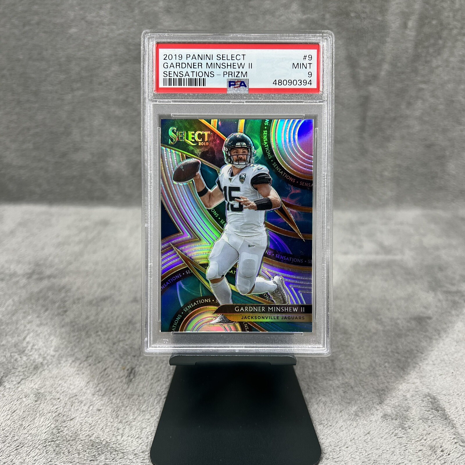 Gardner Minshew II Panini Select Sensations #9 Prizm
