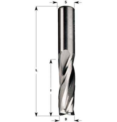 VHW Schlichtfräser D8x42x80mm S8 3Z VHM Spiralnutfräser Oberfräser S10063.99