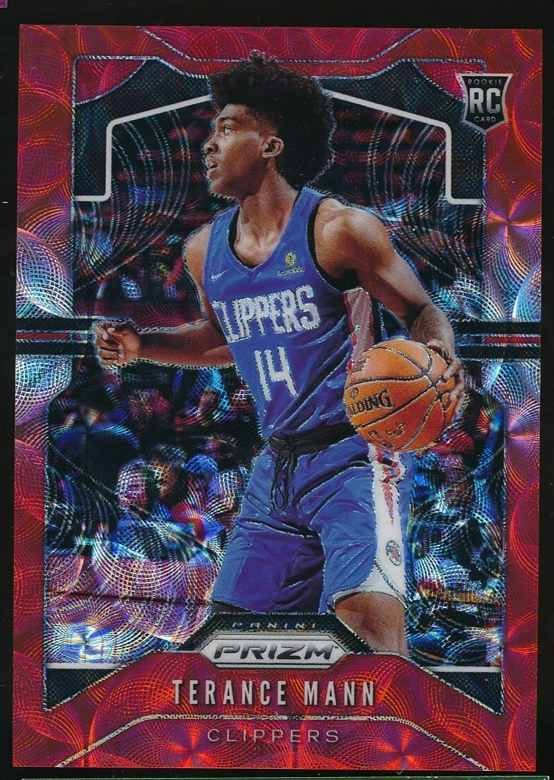2019-2020 Panini Prizm choice red #296 /88 Clippers Terance Mann Rookie RC SP