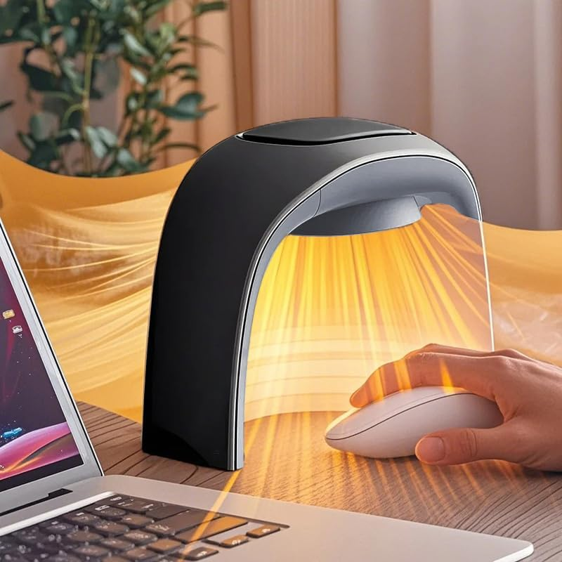 Heated Mouse Pad Hand Warmer,Adjustable Temperature Small Space Heater for Offic