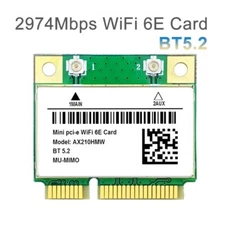WiFi 6E AX210HMW Mini PCI-E Wifi Card  3165HMW X200HMW 8265HMW 8260HMW 7265HMW