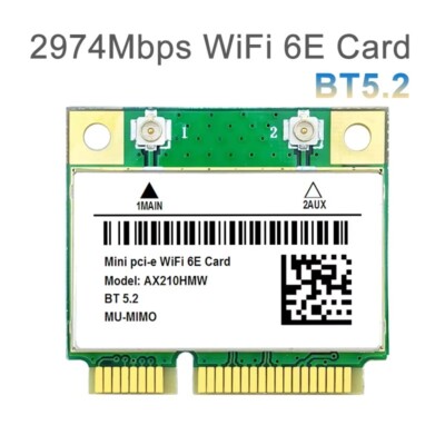 WiFi 6E AX210HMW Mini PCI-E Wifi Card  3165HMW X200HMW 8265HMW 8260HMW 7265HMW