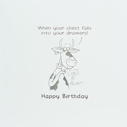 Happy Birthday Card Furniture Disease Humour Joke Funny Open Male