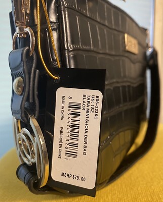 バッグ BEBE black Faux Alligator embossed handbag purse NWT | eBay