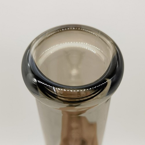 7.6inch Heavy Gray Glass Hand Pipe Smoking Hookah Pipes W/ 14mm Male Clear Bowl - Picture 9 of 10