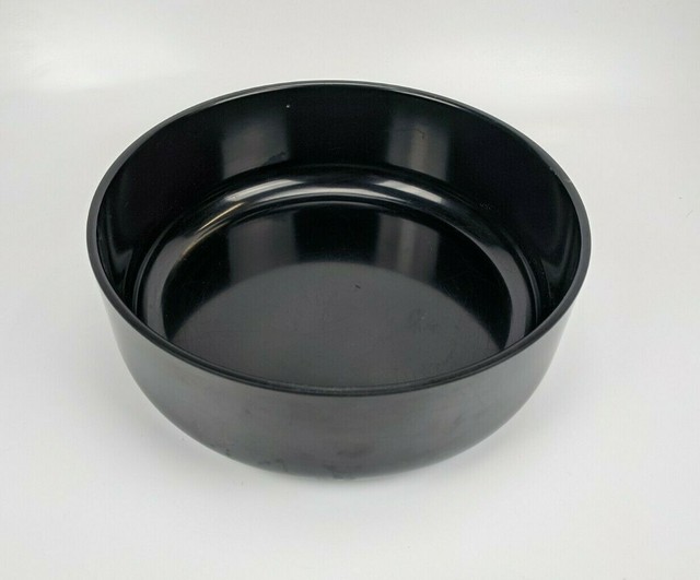 Waverly Products 12" Black Hard Plastic Bowl vintage dish pan eBay