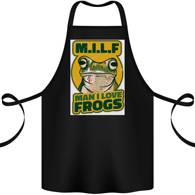 MILF Man I Love Frogs Cotton Apron 100% Organic