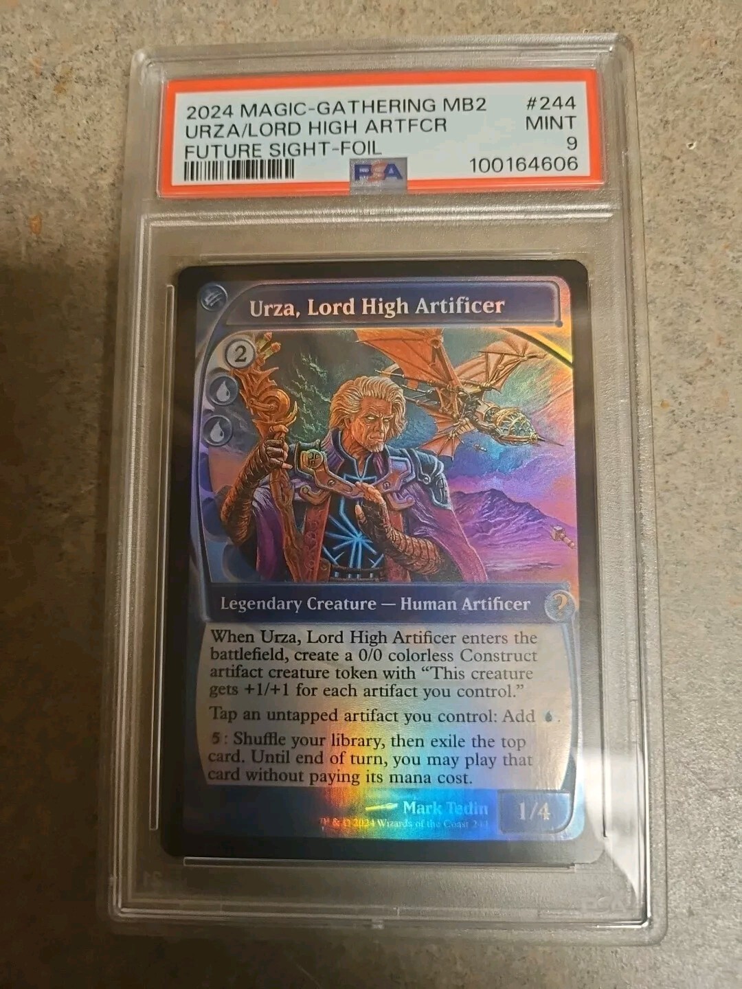 FIRST PSA 9 Urza, Lord High Artificer (Future Sight) Mystery Booster 2 Foil