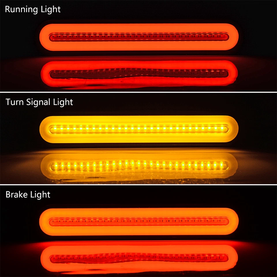 Пара для Harley Davidson двойной задний крыло/баггер вертикальное крепление светодиодный стержень свет - Изображение 4 из 4